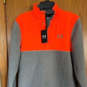 NWT! Men’s Under Armour Sherpa Fleece Pullover Jacket